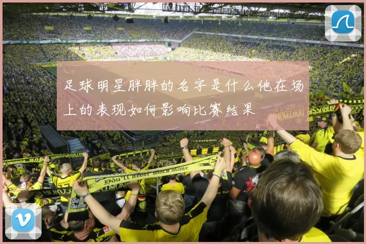 足球明星胖胖的名字是什么他在场上的表现如何影响比赛结果